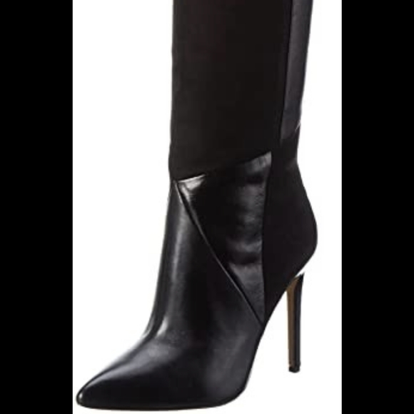 Aldo Cherell Black Leather Boots - 9 - Picture 5 of 11